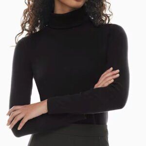 Aritzia Sunday Best Best Hug Ribbed Turtleneck Black – Size XXS